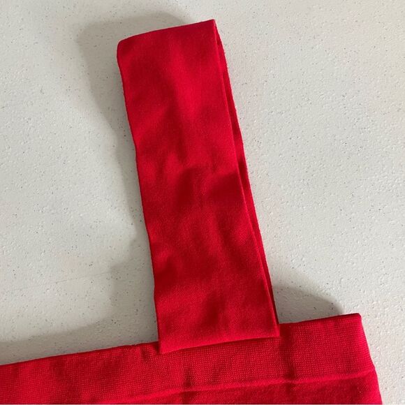 Intimately Free People Red Straight Lines Bralette Bra Size M/L New - Picture 8 of 16